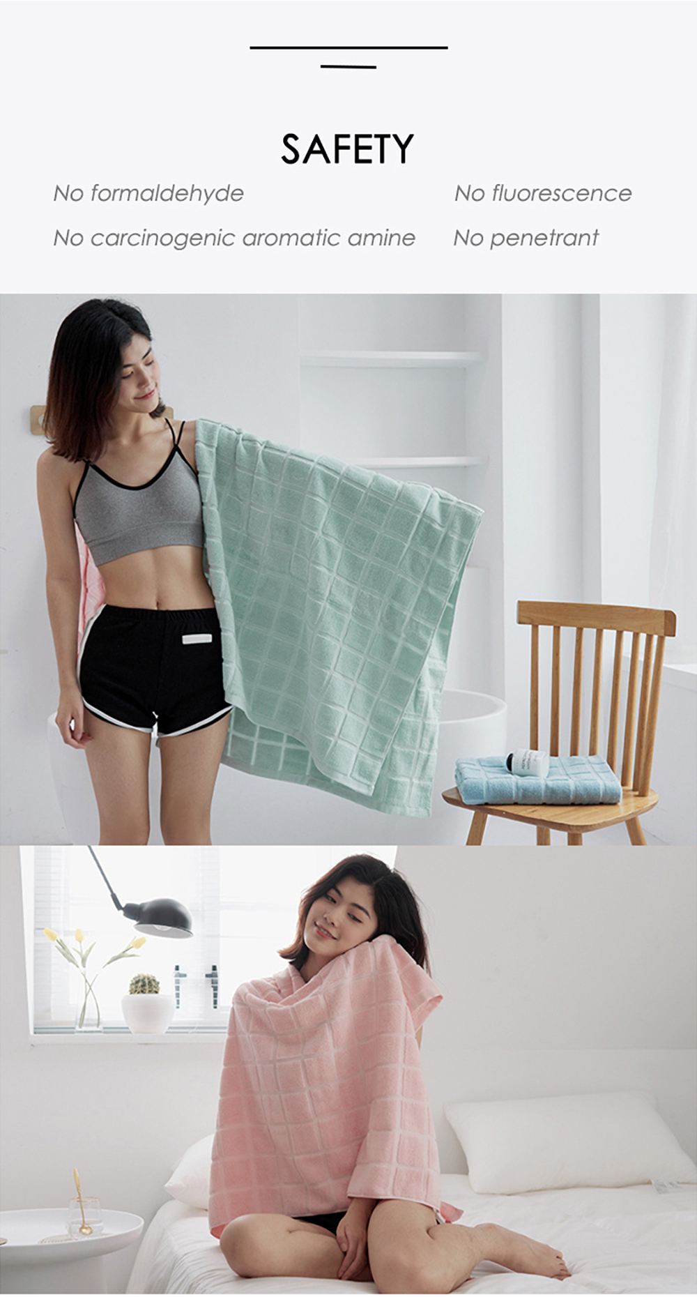 Pure Cotton Bath Towel-4